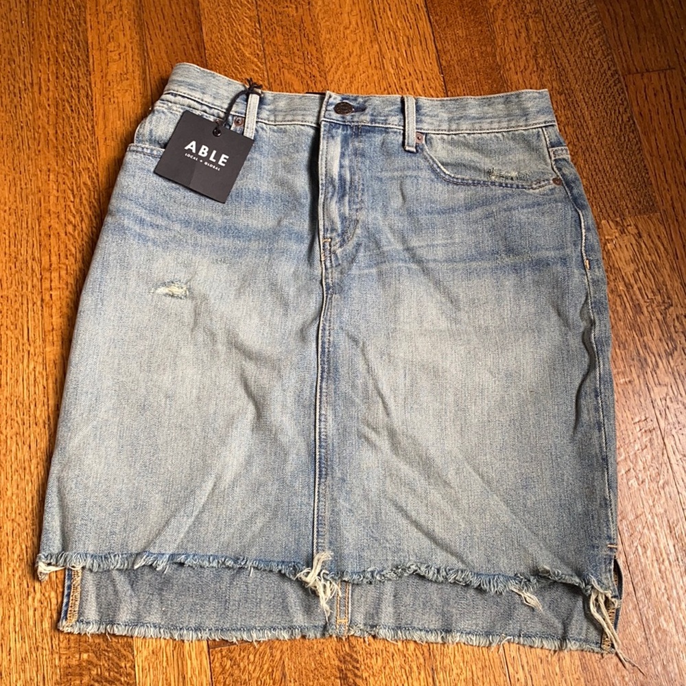 ABLE Denim Skirt New With Tags